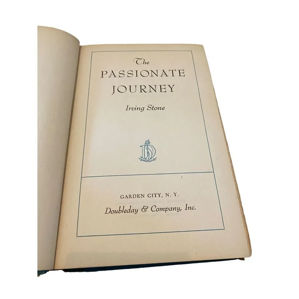 The Passionate Journey By Irving Stone Hardcover Book Novel